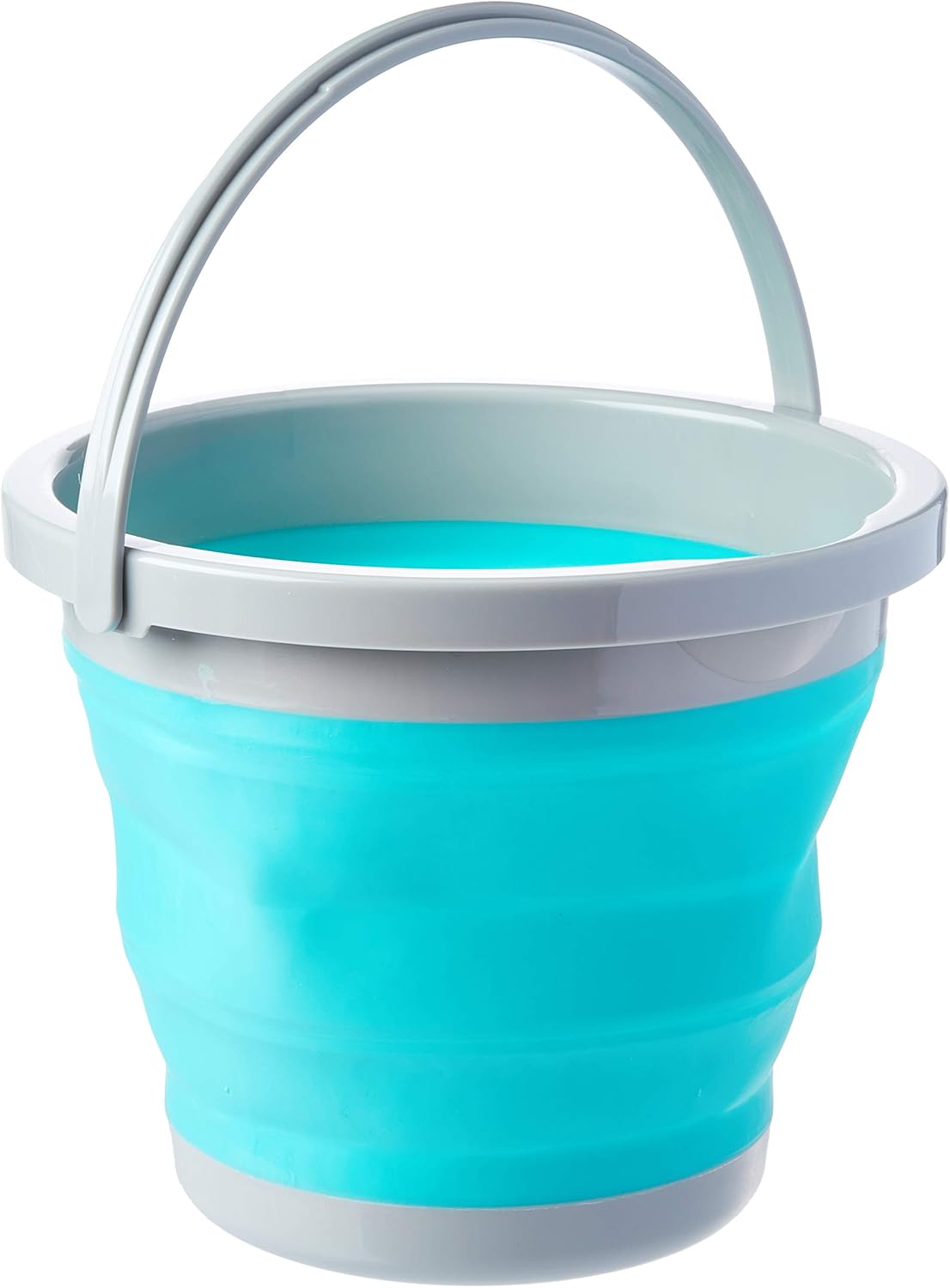 Balde 5L Retrátil Verde Água da Flash Limp,
