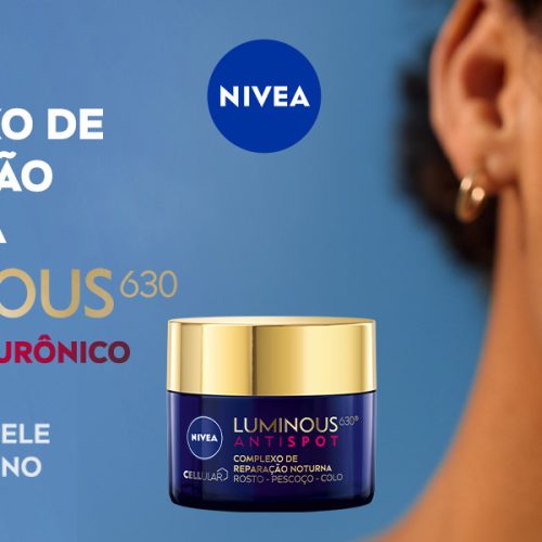 NIVEA Tratamento Facial Complexo de Reparação Noturna Luminous 630 - Proporciona hidratação intensa durante a noite e reduz marcas escurecidas - 50ml