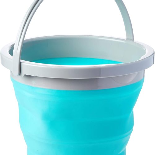 Balde 5L Retrátil Verde Água da Flash Limp, 
