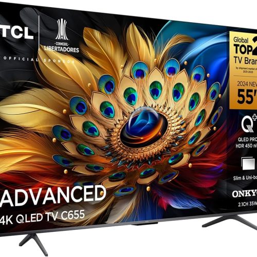 TCL QLED TV 55” C655 4K UHD GOOGLE TV DOLBY VISION ATMOS